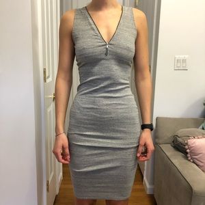 Gray midi dress!
